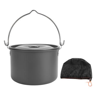 Camping Hanging Pot Large Capacity Aluminum Alloy Anti Stick Multifunctional Portable Heat