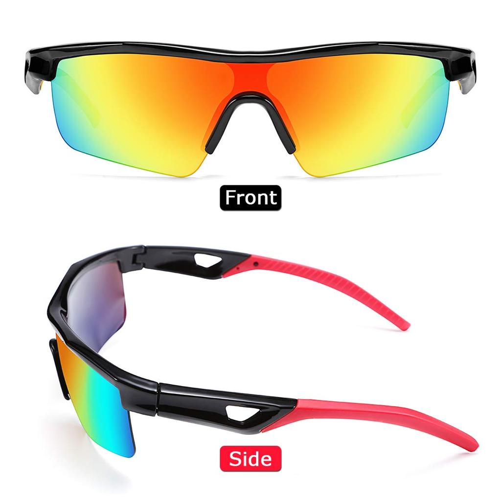 Feisedy Sports Polarized UV TR90 Perfect for and B2454 Kids' Sunglasses, Lenses, Protection, Ultralight, Golf, Jogging, Baseball, Bass, Fishing,