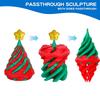 1-10PCS 3D Printed Spiral Christmas Tree Ornament Dual Color Swirl Cone Stress Relief Toy Creative Xmas Decor Kids Gift Home