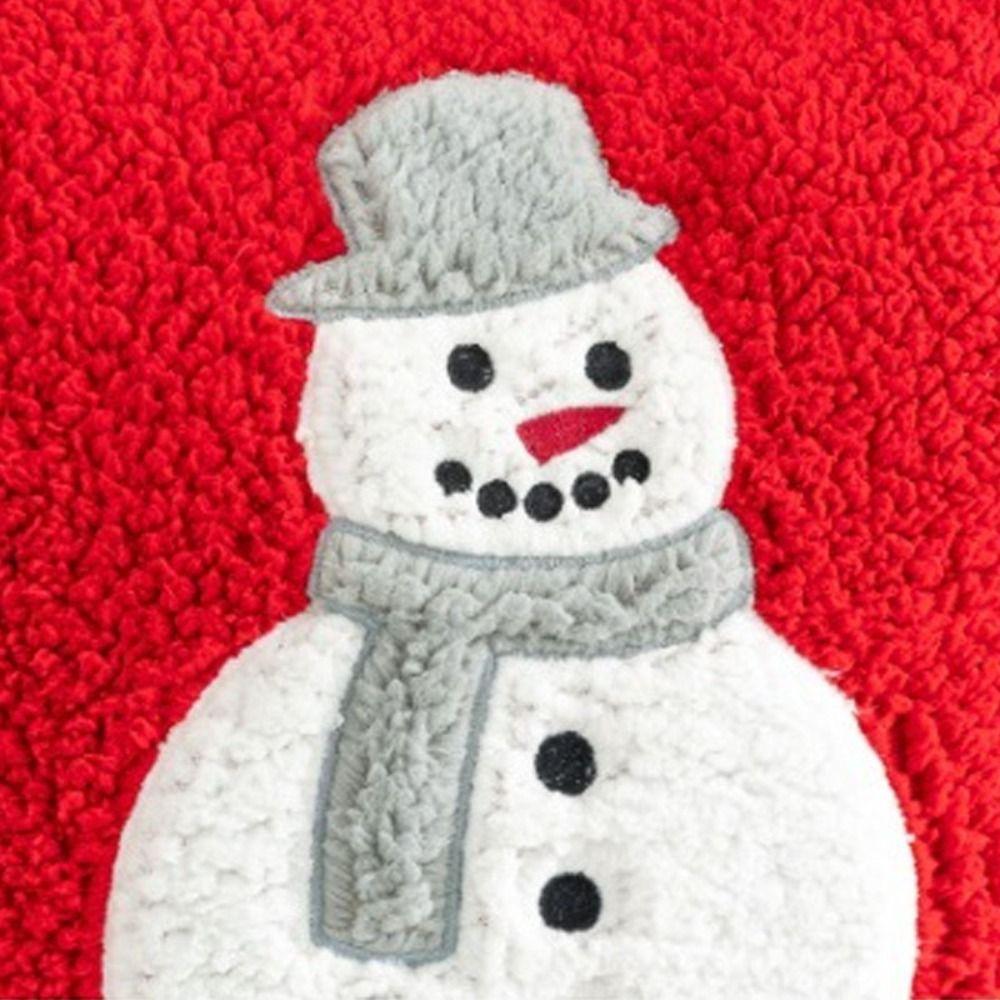 Soft Christmas Pillowcase Plush Cushion Cover Warm Throw Pillowcover  Living Room/Office