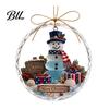 Seasonal Gift for Friends Christmas Acrylic Hanging Pendant Holiday Tree Decoration, 2D Flat Ocean Theme Ornament Elegant Decoration Home Party Decor,