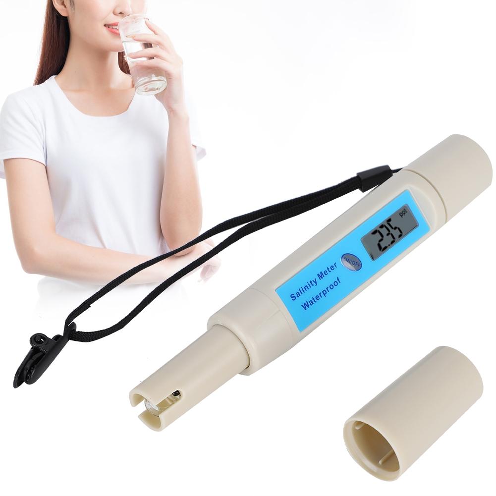 Salinity Tester Digital Display Waterproof SA‑3287TDS EC CF Saltwater Meter Tester