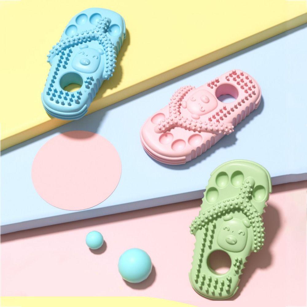 TPR Dog Interactive Toys Interactive Dog Teething Toys Slipper Shape Dog Chew Toys  Relieve Boredom