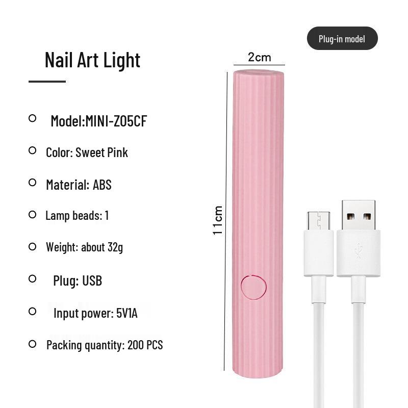 

Portable Rechargeable UV Nail Art Quick-Dry Light Holder