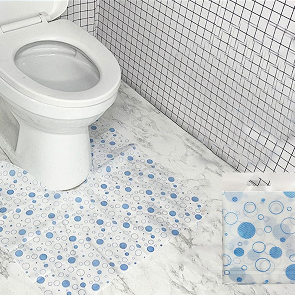 Disposable U Shaped Waterproof Non Slip Toilet Floor Mats for Bathroom Hygiene and Cleanliness