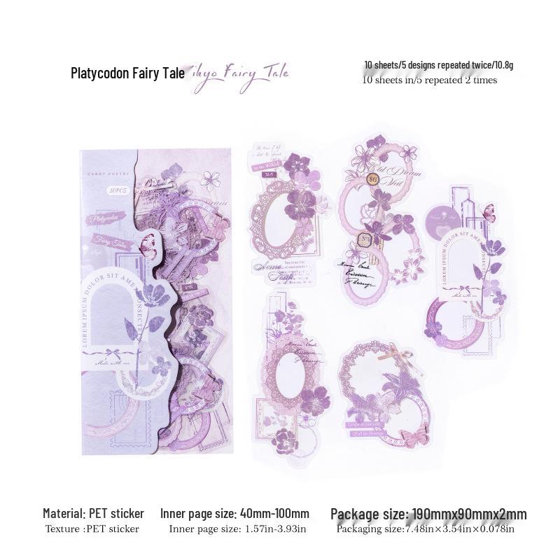 Sugar Poem Love Intertwined Retro Sticker Pack for Journals & DIY