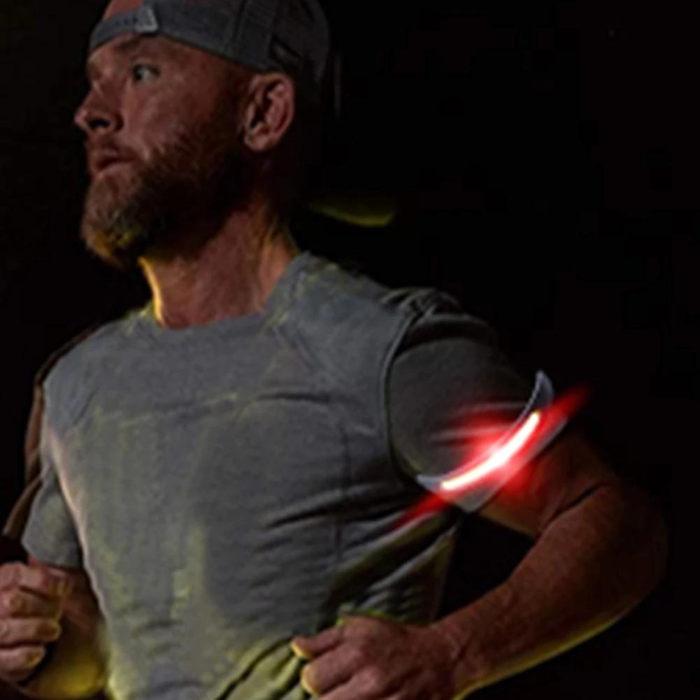 Sport Arm Leg Wristband Light 350mAh 500LM COB LED Night Running Hiking Camping Light Type-C USB Rechargeable Flashlight Lantern