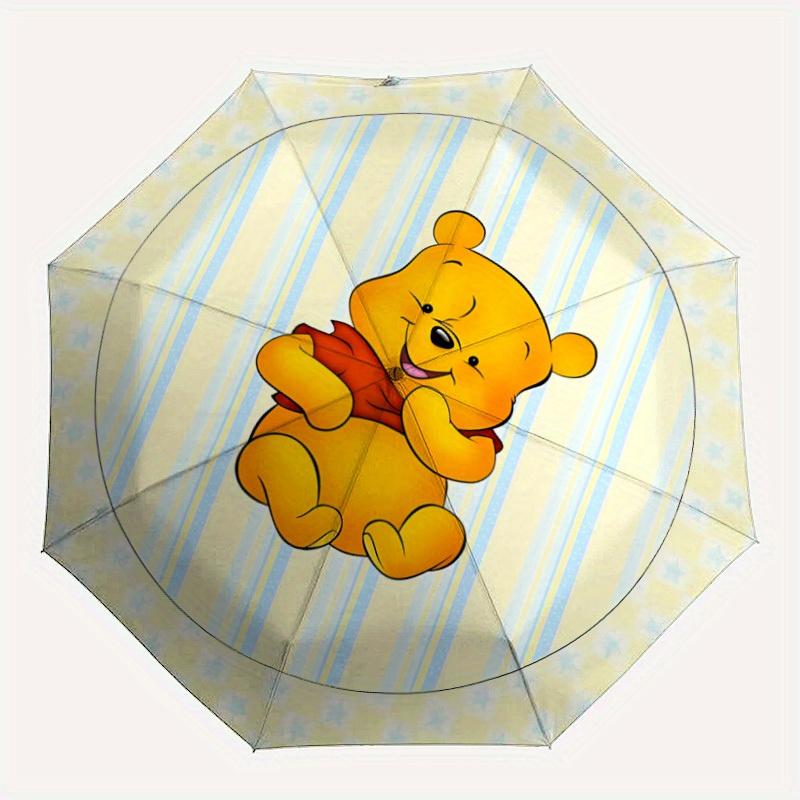 

1pc Winnie The Pooh Automatic Folding Umbrella, 8-Rib Portable & Foldable Design, Highqualityy0722033