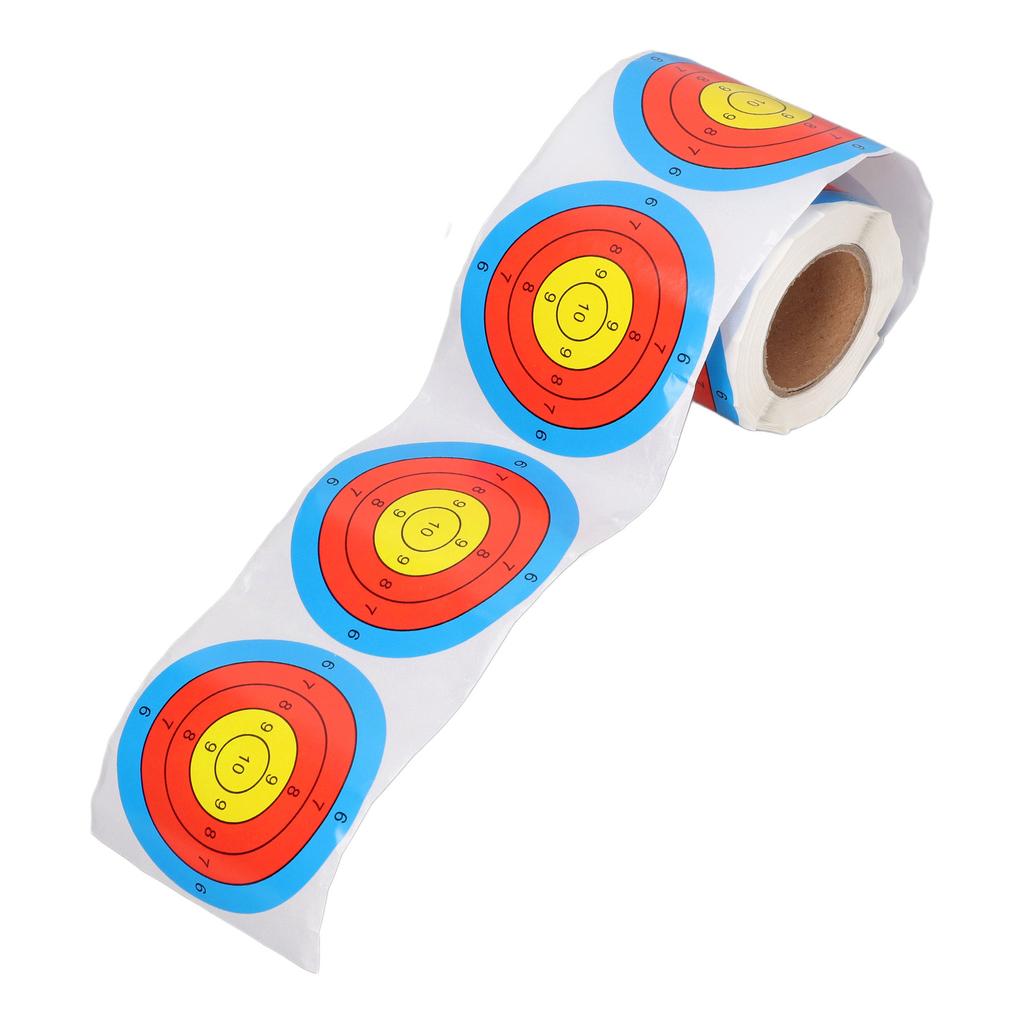 3 Inches Self Adhesive Target Stickers 200 Sheets Shooting Splatter Target Stickers Roll for Archery Training