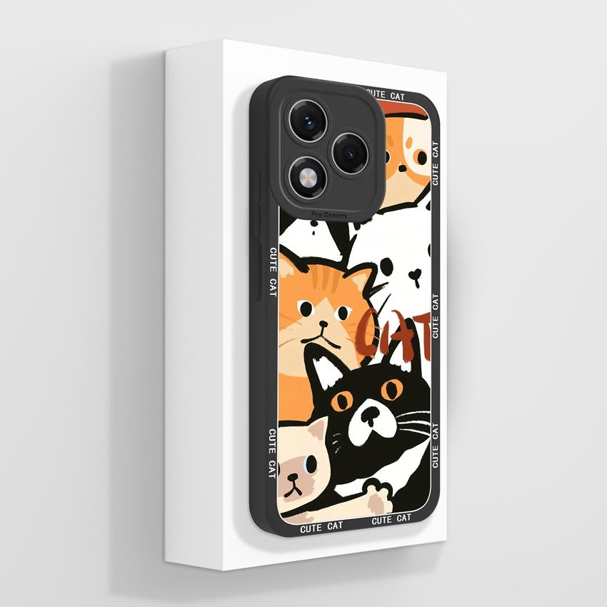 Silikonový kryt s motivem květiny pro Huawei 400 Lite X7c X8 X8c X9c Play 30 60 Plus, odolný proti pádu, s motivem květů a ochranou obrazovky proti pádu pro Huawei.