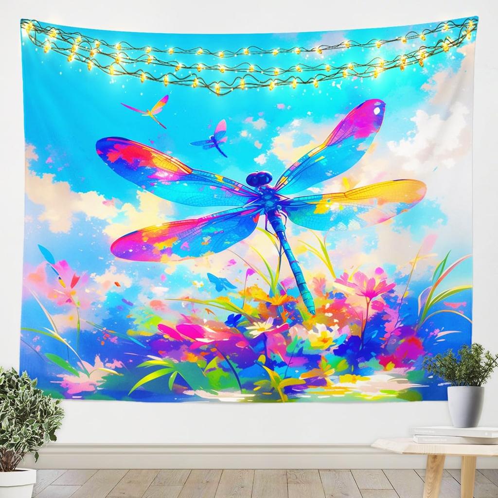 Snake Tapestry Purple Flower Leaves Wall Hanging for Kids Boy Girl Room Decor, Exotic Exotic Boho Moon Wall Blanket Tapestries