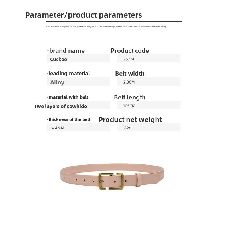 Meimeier New arrival women's belt pin buckle belt women's pure cowhide women's denim suit skirt belt
