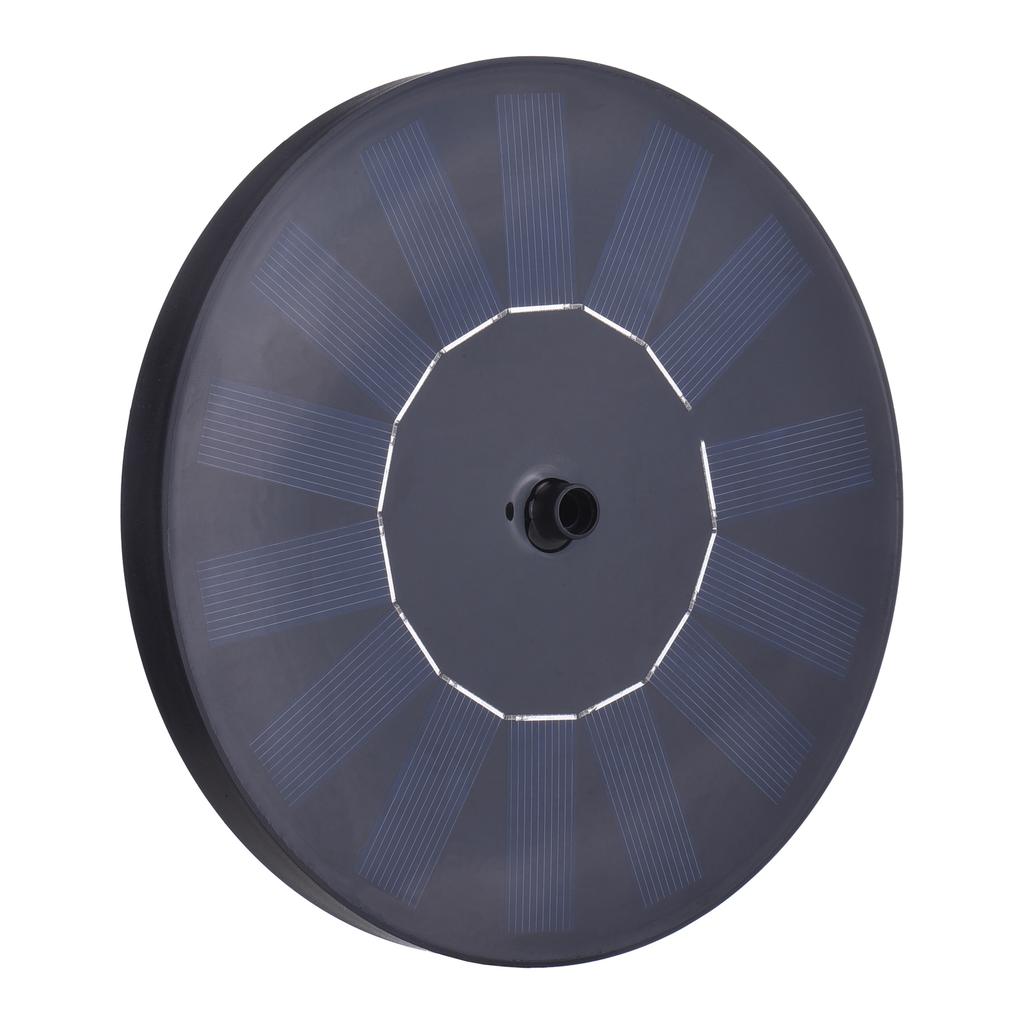 Ulepszona pompa fontanny solarnej Panel szklany Regulowana wysokość do kąpieli dla ptaków Ogród Basen Staw 16cm/6.3in