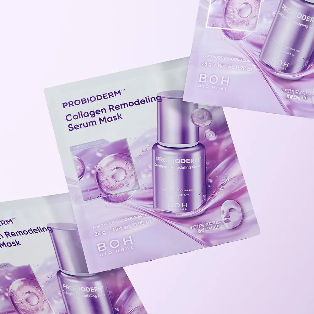 BIOHEAL BOH Probioderm Collagen Remodeling Serum Gel Mask 5+1 Sheets Firming Hydrating Glow Care