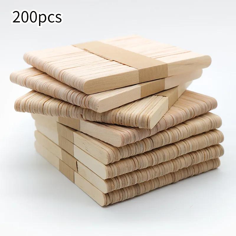 Ice Cream Sticks Stirring Sticks Diy Handmade Wooden Sticks Long Sticks Birch Ice Popsicle Sticks Wooden Sticks