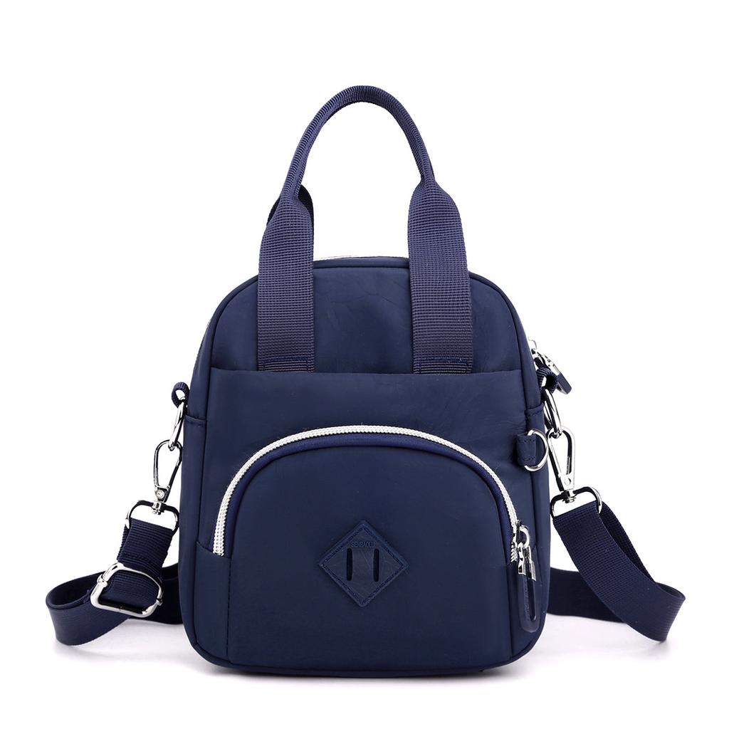 Trendy Women's Oblique Span Bag Anti-splashing Nylon Mother Travel Handbag Casual Versatile Mobile Phone Small Square Bag