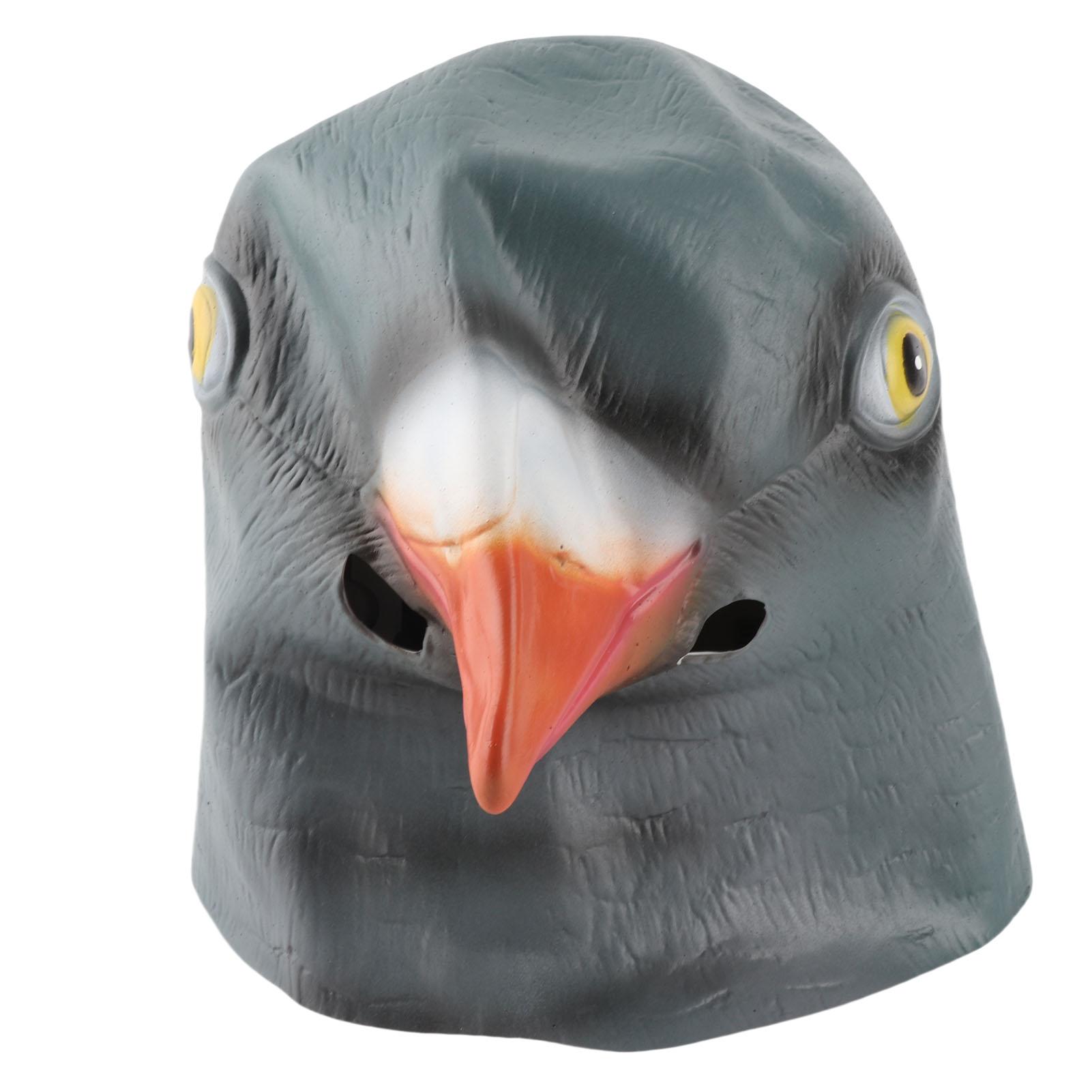 

Animal Latex Mask Breathable Pigeon Latex Mask for Cosplay Party Festival