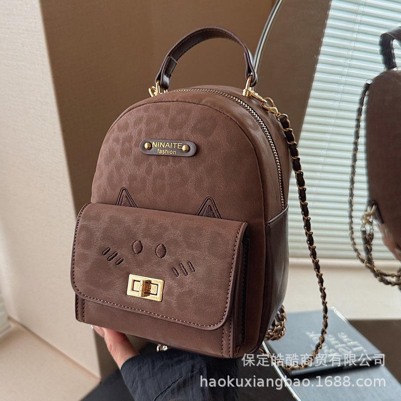 Tote bag women's 2025 new trendy backpack cute shoulder bag large capacity commuter women's bag travel backpack