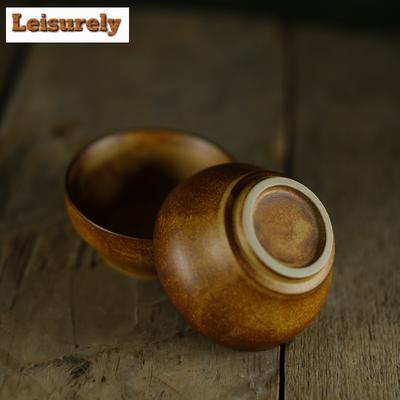 Tazza da tè conica giapponese fatta a mano in gres con smalto a forno variabile, tazza da tè personale, ciotola da tè in ceramica grezza, tazza da maestro da tè Kung Fu, bicchiere