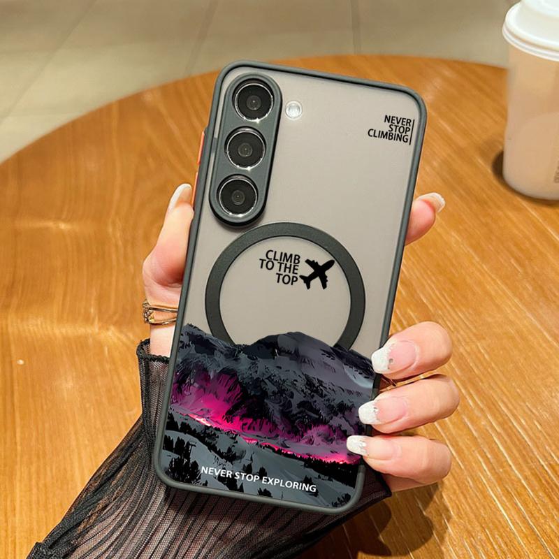 Reise Flugzeug Muster Magnetische Handyhülle Für Samsung Galaxy A37 A17 A56 A36 A55 A35 A26 A16 A25 A15 A54 A14 A34 Acrylhülle