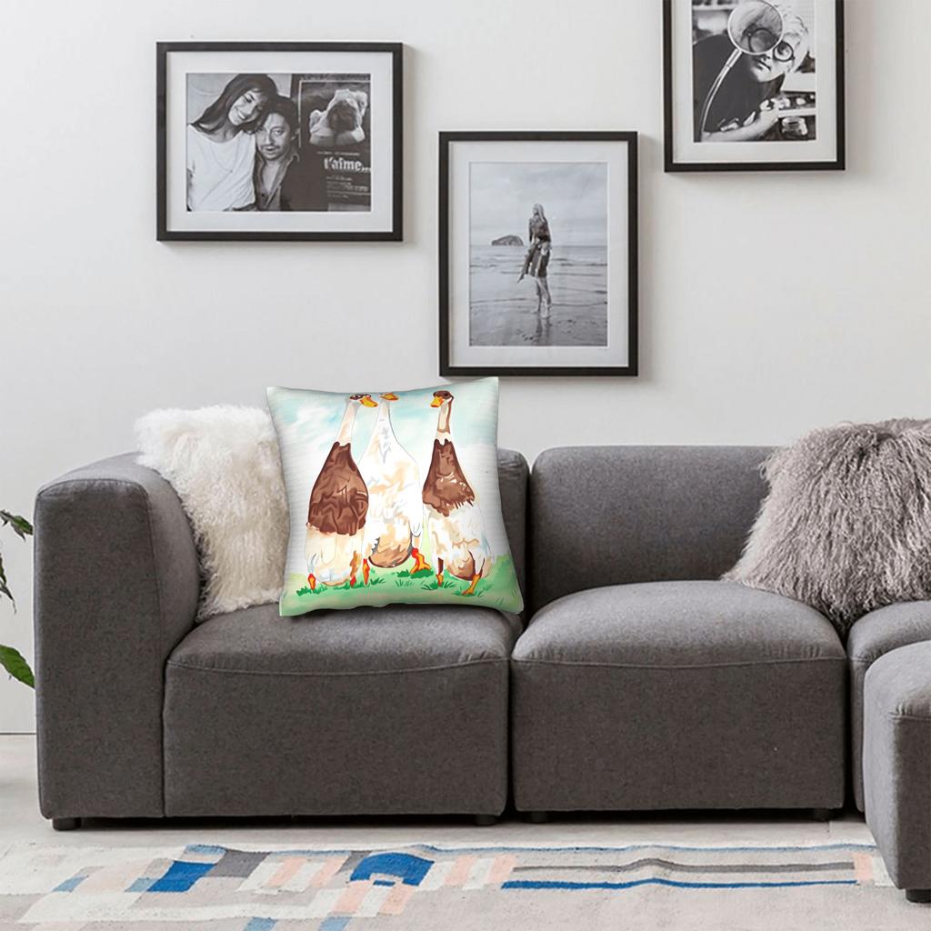 Pillow Case Indian Runner Duck Comfy Pillow Cover For Sofa Car Home Decor Fashion Pillowcases