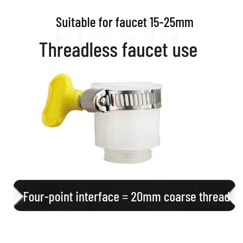 Universal Threadless Faucet Connector and Converter