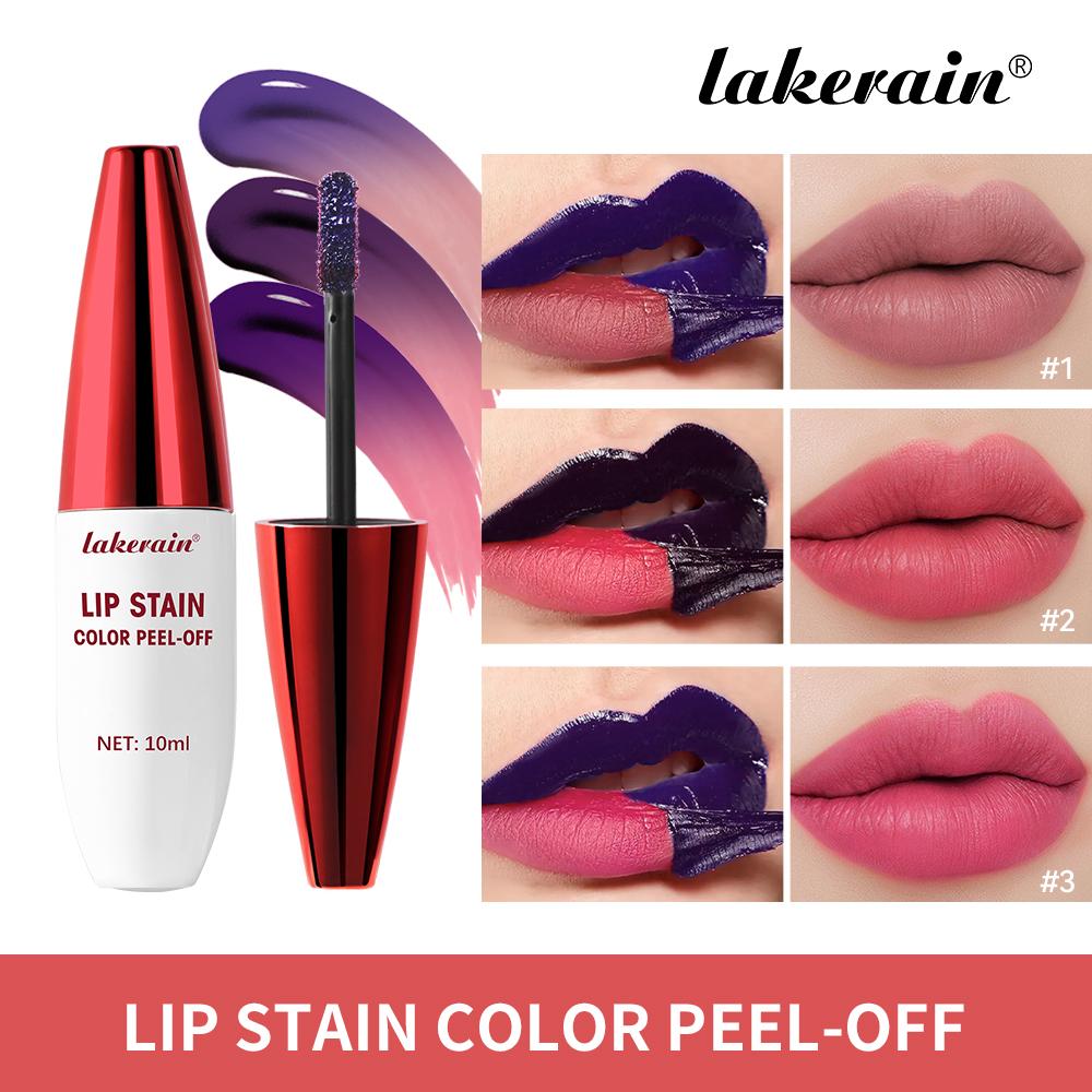 Różowy peel-off do ust, tatuaż konturowy, wodoodporny tint do ust, odporny na rozmazywanie, naturalny tint do ust