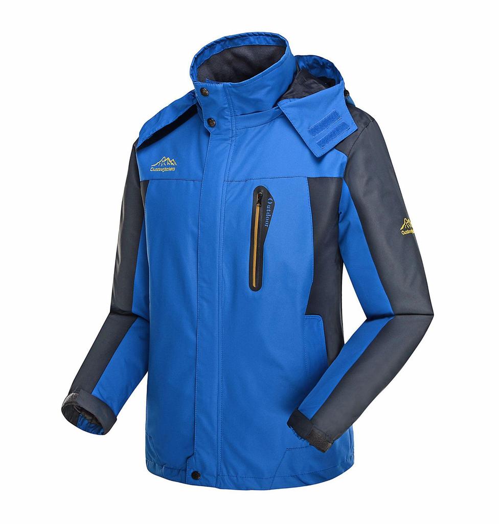 Autumn/Winter Plus Size Men's Windbreaker for Outdoor Sports and Mountaineering