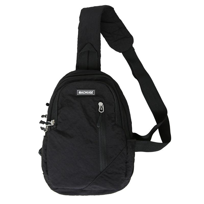 Simple casual breast bag women's trendy brand sports shoulder crossbody small backpack women's versatile large-capacity men's bag