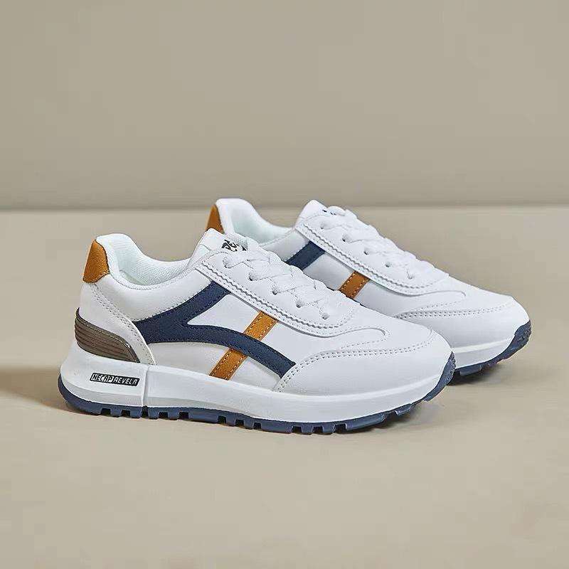 

Dad shoes women s summer and autumn height increase 2025 new leather breathable versatile ins super fire casual platform sports shoes 40 синий