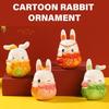 Miniature Rabbit Figurines, Resins Bunnys Ornament for MidAutumn Festival Decoration and Fairys Garden