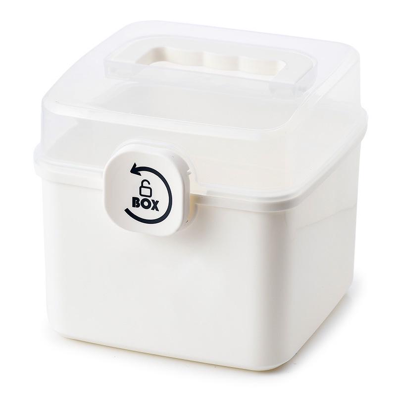 Familienmedizinkasten mit großer Kapazität und mehreren Schichten: Komplette Notfallversorgungslagerung mit Pillenorganisator