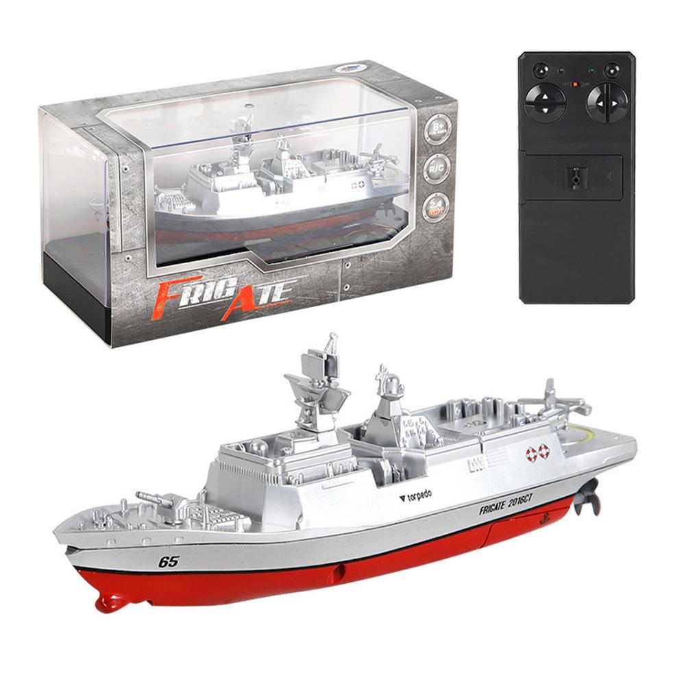2.4Ghz RC Boat Remote Control Ship 10KM/H High Speed Mini Aircraft Carrier Frigate Model Gifts For Kids