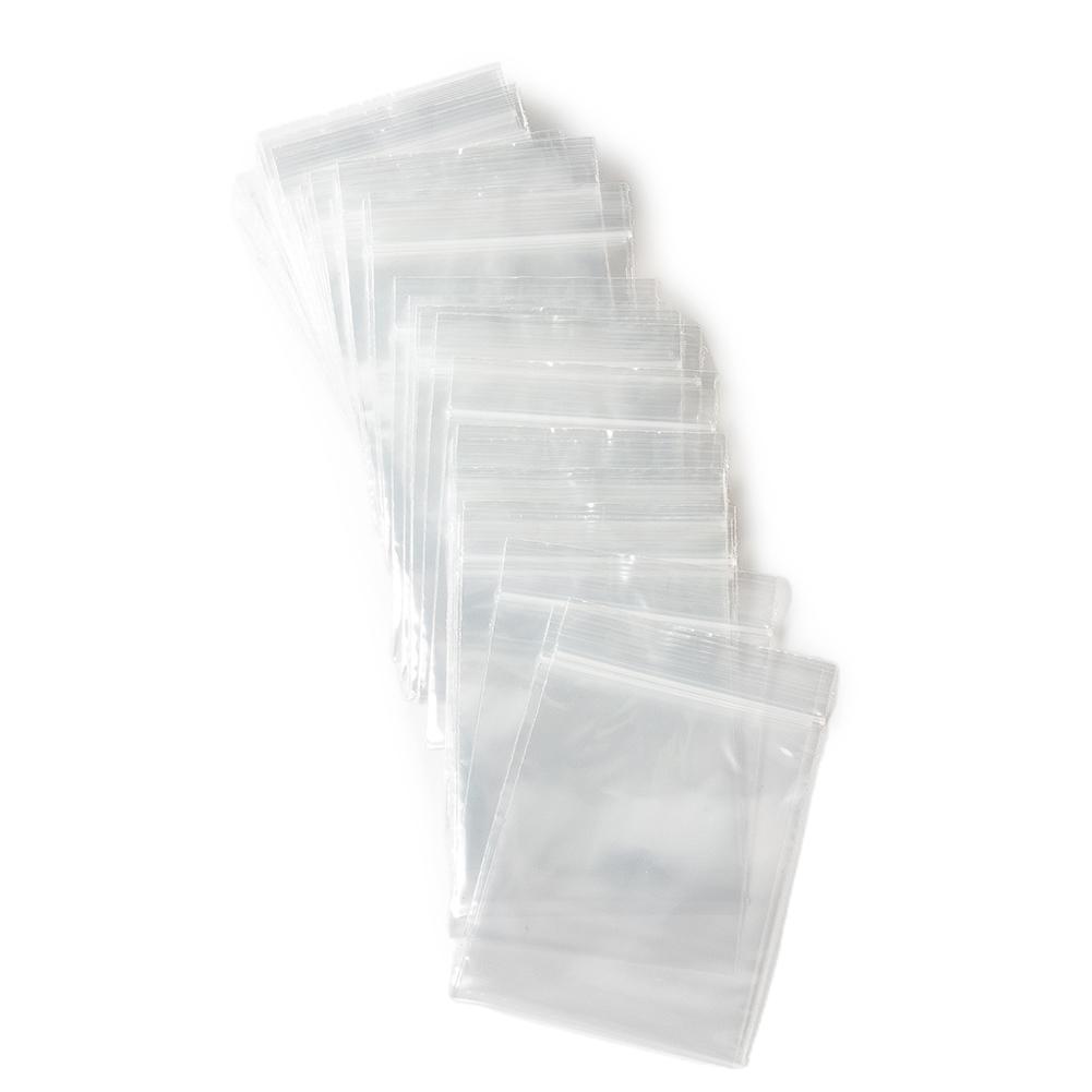 100 Plastic Bag 100pcs Baggies Baggy Bags Clear Mini Resealable Self Seal Small Zipper Lock Grip Plastic Brand New
