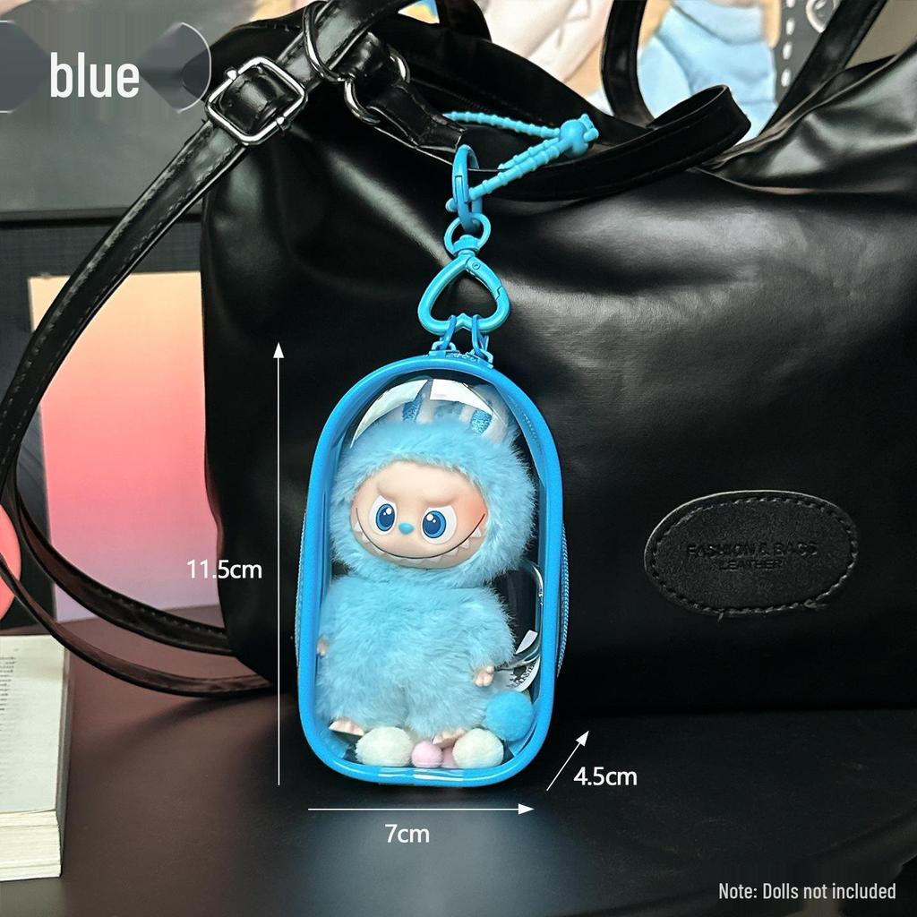 Labubu 4.0 Transparent Protective Case & Dust Cover for Blind Box Ita Bag