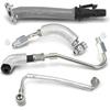 Turbo Oil Return Drain and Oil Feed Pipe Fits for 2013-2018 Buick Encore, 2011-2020 Chevy Cruze Sonic Trax, Turbocharger Line Repair Replaces#