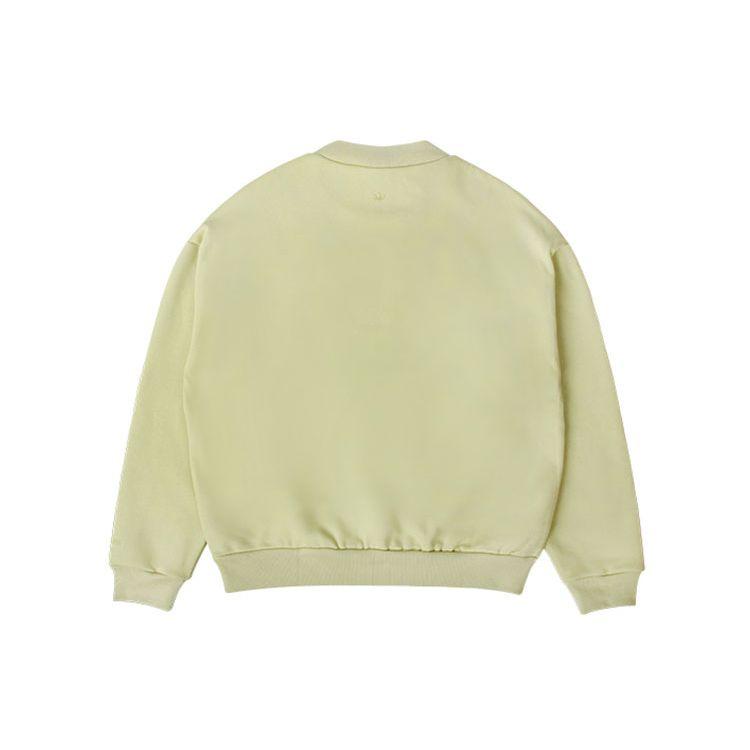 Adidas X Fear of God Co-Branded Letter Logo Crew Neck Sweatshirt Men Tops Green HM8110