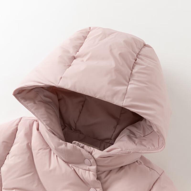 Dave & Bella Girls' Anti-bacterial Hooded Down Jacket