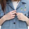 3pcs Cute Enamel Alloy Pin Brooch Button Badge Jewelry Gift Clothing Bag Decoration