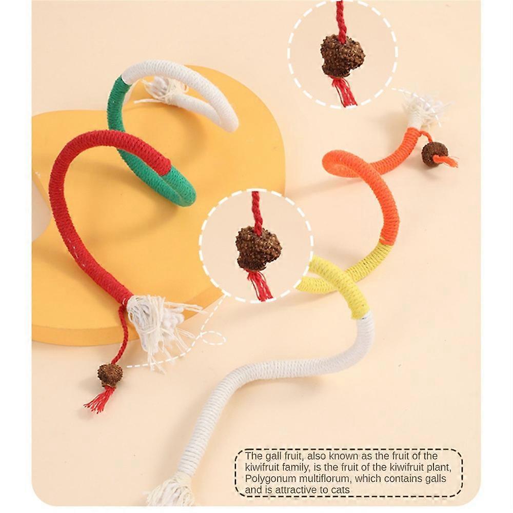 Sisal Rope Cat Toys 3 Pack Anti-Bite Catnip Toys Cat Toys for Bored Indoor Cats Safe Teeth Cleaning Chew Cat Toys Interactive Cat Kick Toys for Indoor