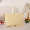 Striped Print Makeup Bag Zipper Design Portable Cosmetic Pouch Large Capacity Makeup Organizer Skincare & Beauty Essentials
