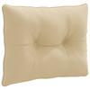 R Back Cushion PUTTEN 100percent Polyester Beige 50 X 40 X 10 Cm