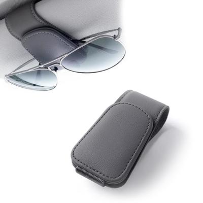 Sonnenbrillenhalter, Auto, Sonnenbrille, Clip, Magnetisch, Leder, Auto-Brillenhalter, Clip für Sonnenblende,
