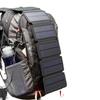 16W Foldable Solar Panel Dual USB Charger Folding Solar Backpack for Camping Emergency Blackout Off-Grid