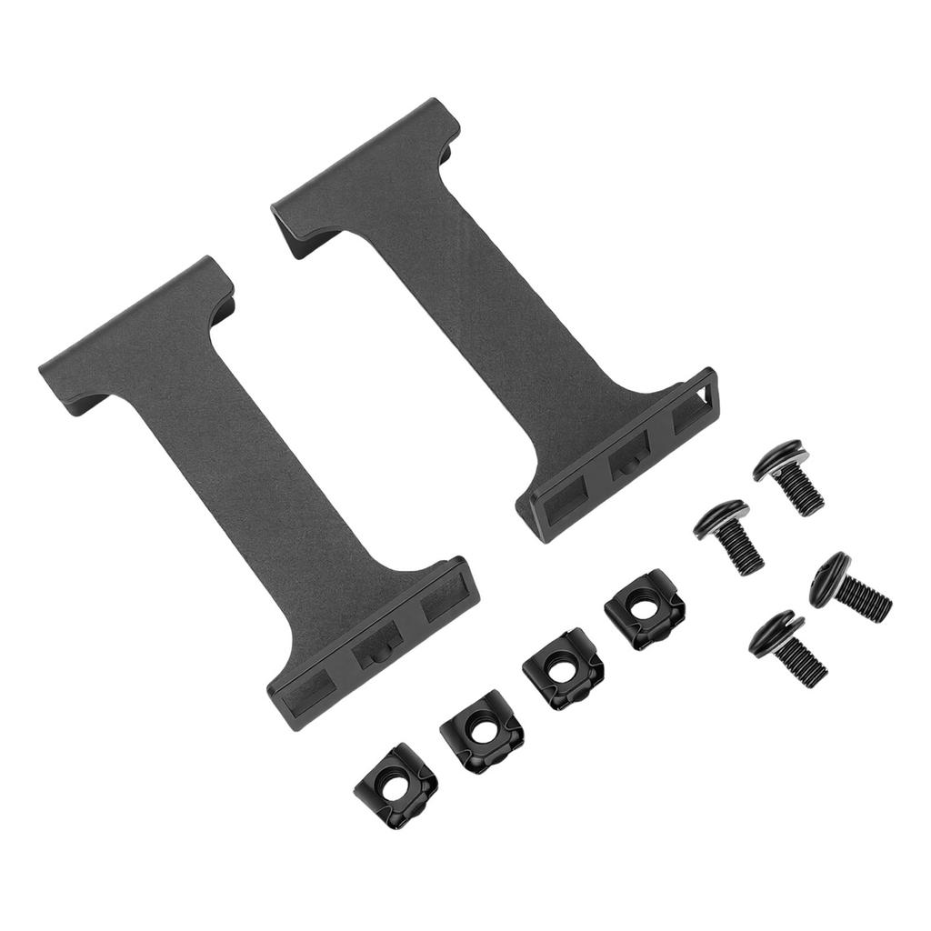 1U Server Rack Depth Extender 4 Inch Deep Recessed Rack Mount Adapter Kit for Network Rack Aluminum Alloy