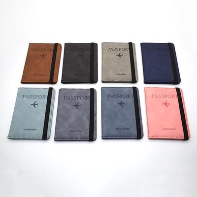 High-End PU Leather RFID Passport Holder with Anti-Theft Multi-Card Slots & Document Sleeve