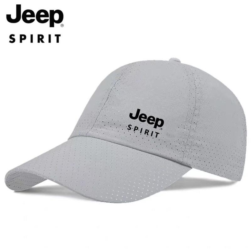 JEEP Spirit Quick drying Sports Hat Men's and Women's Duck billed Hat Spring/Summer Baseball Hat Breathable Sunscreen Hat AKT1