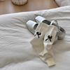 3 Pairs New Mid-calf Socks with Cute Bow At The Heel Women's Slouch Socks Spring/Summer