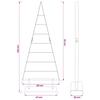 Metal Christmas Tree KUOPIO 125 cm Steel White