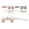 Opera Glasses Binoculars Center Focus Wheel Aluminum Alloy Chain 3X25 Theater Glasses Mini Binocular with Handle for Stage Play